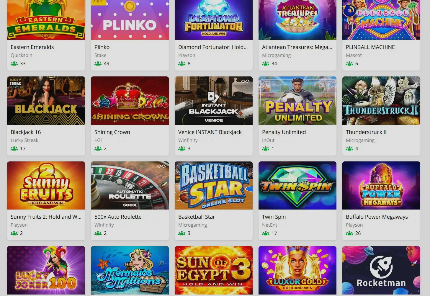 Action Casino account dashboard showing bonus status and game lobby