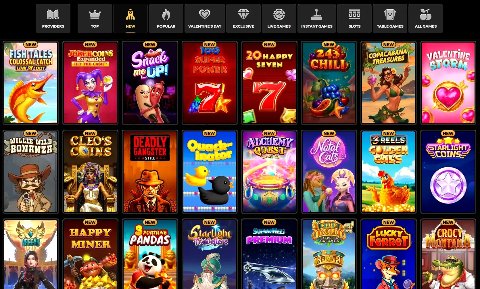 Action Casino mobile gaming interface on smartphone screen